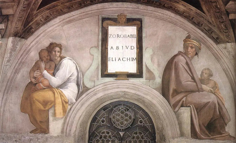 Zorobabel, Abioud e Eliakim - Michelangelo