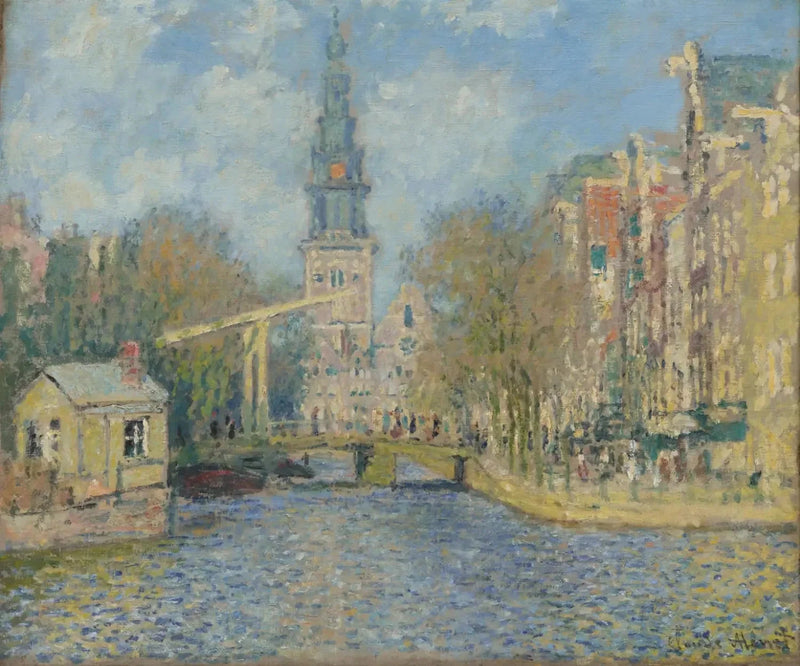 O Zuiderkerk em Amsterdã W309 - Claude Monet