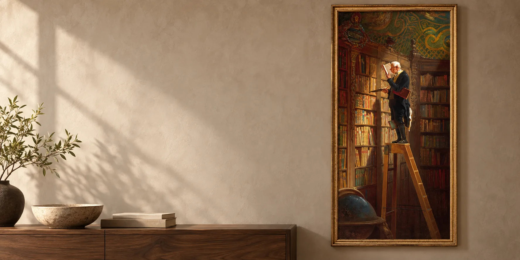 Pinturas para biblioteca